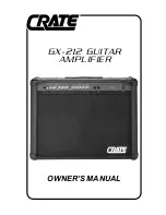 Crate GX-212 Owner'S Manual предпросмотр