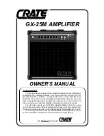 Crate GX-25M Owner'S Manual предпросмотр