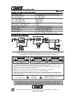 Preview for 4 page of Crate GX-40M Owner'S Manual