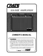 Crate GX-60C Owner'S Manual preview