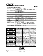 Предварительный просмотр 4 страницы Crate KX-160 Owner'S Manual