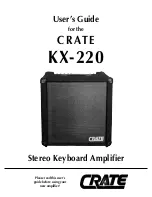 Crate KX-220 User Manual предпросмотр