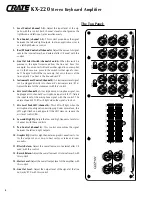 Предварительный просмотр 4 страницы Crate KX-220 User Manual