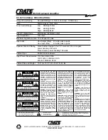 Предварительный просмотр 4 страницы Crate KX-50 Owner'S Manual