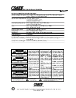 Предварительный просмотр 4 страницы Crate KX-80 Owner'S Manual