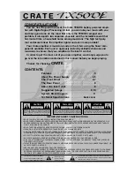 Предварительный просмотр 2 страницы Crate LIMO TX50DE Driver Manual