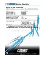 Предварительный просмотр 8 страницы Crate MX20RC Owner'S Manual