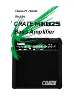 Crate MXB25 Owner'S Manual preview