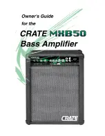 Crate MXB50 Owner'S Manual предпросмотр