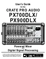 Preview for 1 page of Crate PRO AUDIO PX700DLX User Manual