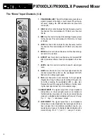 Preview for 4 page of Crate PRO AUDIO PX700DLX User Manual