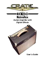 Предварительный просмотр 1 страницы Crate Retrofex RFX30 User Manual