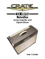 Crate RFX120 RetroFex User Manual предпросмотр