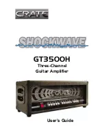 Crate SHOCKWAVE GT3500H User Manual предпросмотр