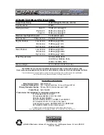 Предварительный просмотр 8 страницы Crate SHOCKWAVE GT3500H User Manual