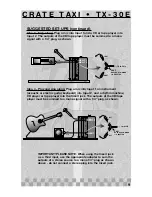 Предварительный просмотр 9 страницы Crate TAXI TX-30E Driver Manual