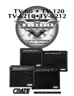 Предварительный просмотр 1 страницы Crate TV-60 Owner'S Manual