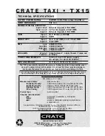 Предварительный просмотр 8 страницы Crate TX15 Manual