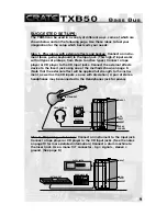 Предварительный просмотр 9 страницы Crate TXB50 Driver Manual