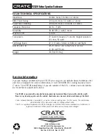 Preview for 4 page of Crate V212B Owner'S Manual