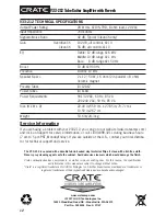 Preview for 12 page of Crate V33-212 Owner'S Manual