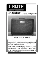 Crate VC-5212T Owner'S Manual предпросмотр