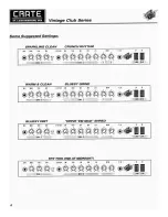 Preview for 6 page of Crate Vintage Club Series Owner'S Manual