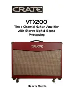 Preview for 1 page of Crate VTX200 User Manual