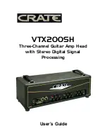 Crate VTX200SH User Manual предпросмотр