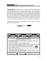 Preview for 3 page of Crate VTX30 User Manual