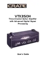 Предварительный просмотр 1 страницы Crate VTX350H User Manual