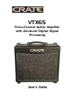 Crate VTX65 User Manual предпросмотр