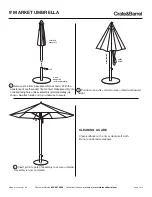 Preview for 2 page of Crate&Barrel 9’ MARKET UMBRELLA Assembly