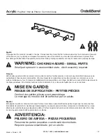 Crate&Barrel Acrylic Assembly Instructions preview