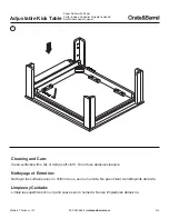 Предварительный просмотр 3 страницы Crate&Barrel Adjustable Kids Table Paper roller with Paper Assembly Instructions