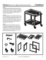 Crate&Barrel Alfresco Assembly Instructions предпросмотр