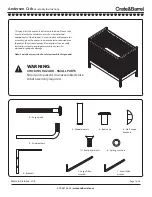 Предварительный просмотр 2 страницы Crate&Barrel Andersen Crib Assembly Instructions Manual