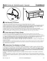 Предварительный просмотр 5 страницы Crate&Barrel Apex Manual