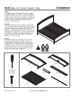 Crate&Barrel Arch Bed Assembly Instructions предпросмотр