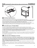 Preview for 7 page of Crate&Barrel Arch Manual