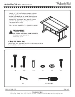 Crate&Barrel Archie Play Table Assembly Instructions Manual предпросмотр