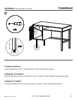 Предварительный просмотр 5 страницы Crate&Barrel Ardmore Manual