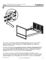 Предварительный просмотр 7 страницы Crate&Barrel Arlyn Full Bed Conversion Kit Manual