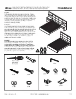 Предварительный просмотр 1 страницы Crate&Barrel Atlas Series Assembly Manual