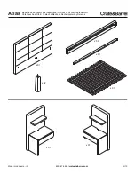 Предварительный просмотр 2 страницы Crate&Barrel Atlas Series Assembly Manual