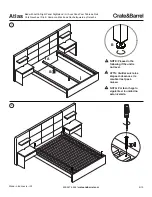 Предварительный просмотр 9 страницы Crate&Barrel Atlas Series Assembly Manual