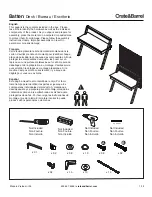 Crate&Barrel Batten Series Assembly Manual предпросмотр