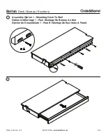 Предварительный просмотр 4 страницы Crate&Barrel Batten Series Assembly Manual