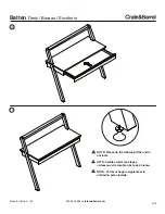 Предварительный просмотр 9 страницы Crate&Barrel Batten Series Assembly Manual