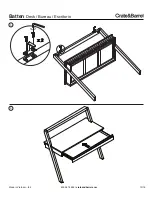 Предварительный просмотр 12 страницы Crate&Barrel Batten Series Assembly Manual